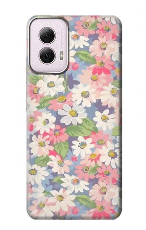 S3688 Floral Flower Art Pattern Case Cover Custodia per Motorola Moto G Power 5G (2024)