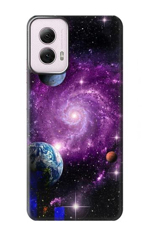 S3689 Galaxy Outer Space Planet Case Cover Custodia per Motorola Moto G Power 5G (2024)