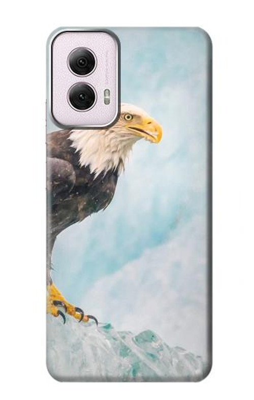 S3843 Bald Eagle On Ice Case Cover Custodia per Motorola Moto G Power 5G (2024)