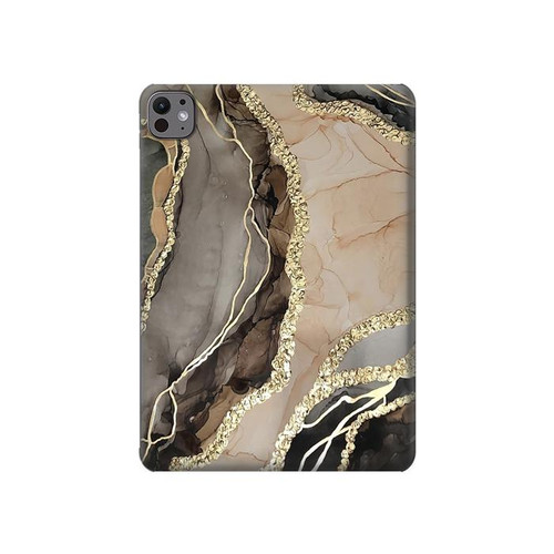 S3700 Marble Gold Graphic Printed Case Cover Custodia per iPad Pro 11 (2024)