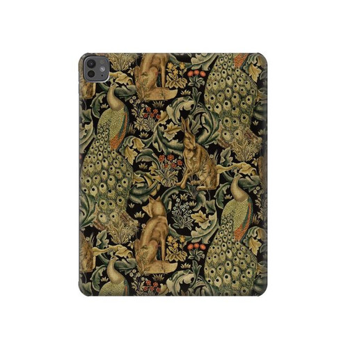 S3661 William Morris Forest Velvet Case Cover Custodia per iPad Pro 13 (2024)