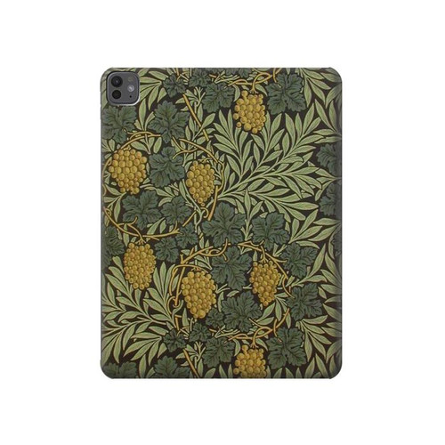 S3662 William Morris Vine Pattern Case Cover Custodia per iPad Pro 13 (2024)