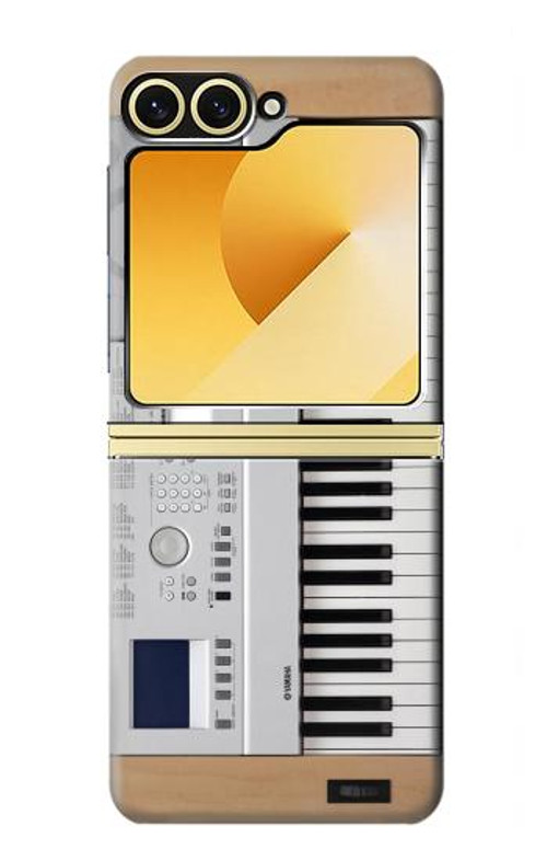 S0891 Keyboard Digital Piano Case Cover Custodia per Samsung Galaxy Z Flip 6, Flip 7 FE