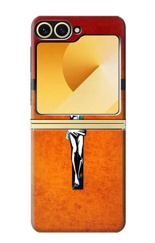 S2421 Jesus Christ On The Cross Case Cover Custodia per Samsung Galaxy Z Flip 6, Flip 7 FE
