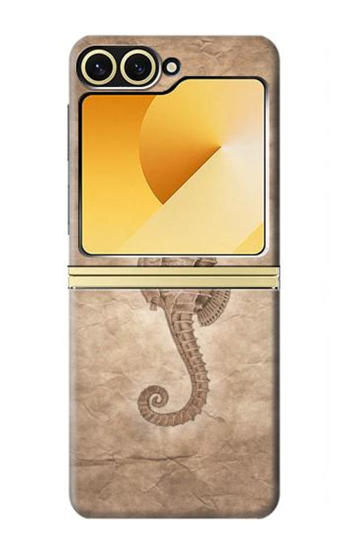 S3214 Seahorse Skeleton Fossil Case Cover Custodia per Samsung Galaxy Z Flip 6, Flip 7 FE S3214 Seahorse Skeleton Fossil Case Cover Custodia per Samsung Galaxy Z Flip 6, Flip 7 FE
