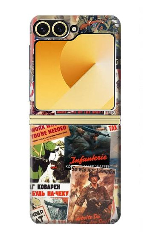 S3905 Vintage Army Poster Case Cover Custodia per Samsung Galaxy Z Flip 6