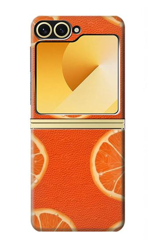 S3946 Seamless Orange Pattern Case Cover Custodia per Samsung Galaxy Z Flip 6