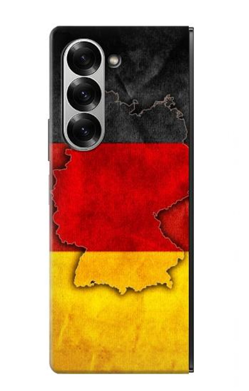 S2935 Germany Flag Map Case Cover Custodia per Samsung Galaxy Z Fold 6