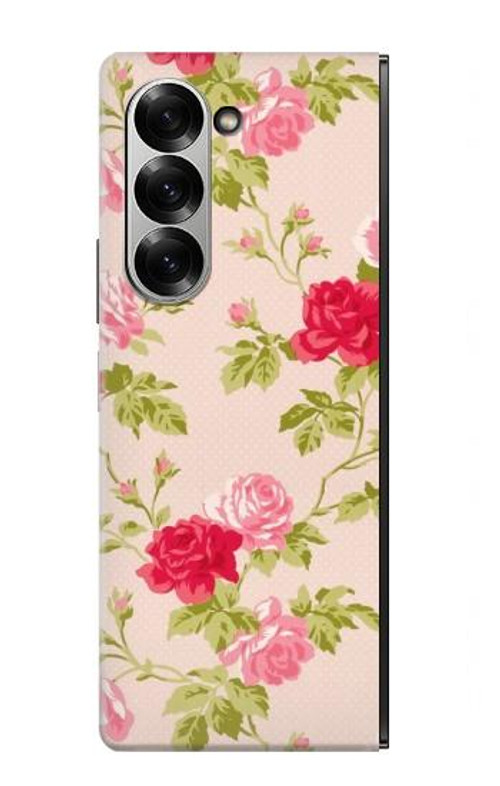 S3037 Pretty Rose Cottage Flora Case Cover Custodia per Samsung Galaxy Z Fold 6