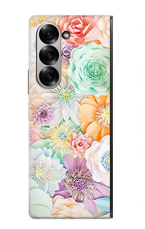 S3705 Pastel Floral Flower Case Cover Custodia per Samsung Galaxy Z Fold 6