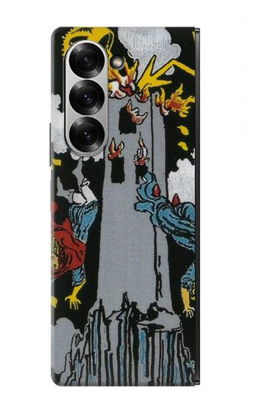 S3745 Tarot Card The Tower Case Cover Custodia per Samsung Galaxy Z Fold 6