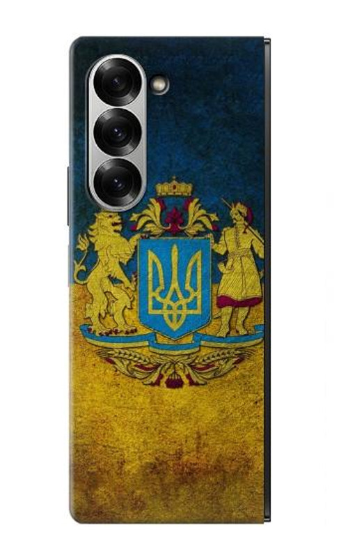 S3858 Ukraine Vintage Flag Case Cover Custodia per Samsung Galaxy Z Fold 6