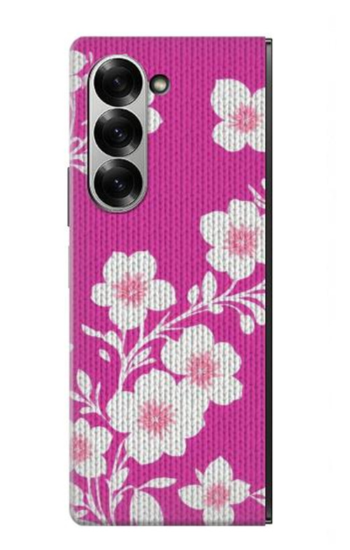 S3924 Cherry Blossom Pink Background Case Cover Custodia per Samsung Galaxy Z Fold 6