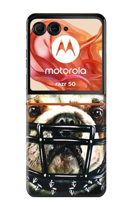 S0098 Bulldog American Football Case Cover Custodia per Motorola Razr 50