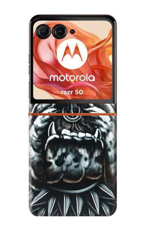 S0100 Bulldog American Football Case Cover Custodia per Motorola Razr 50