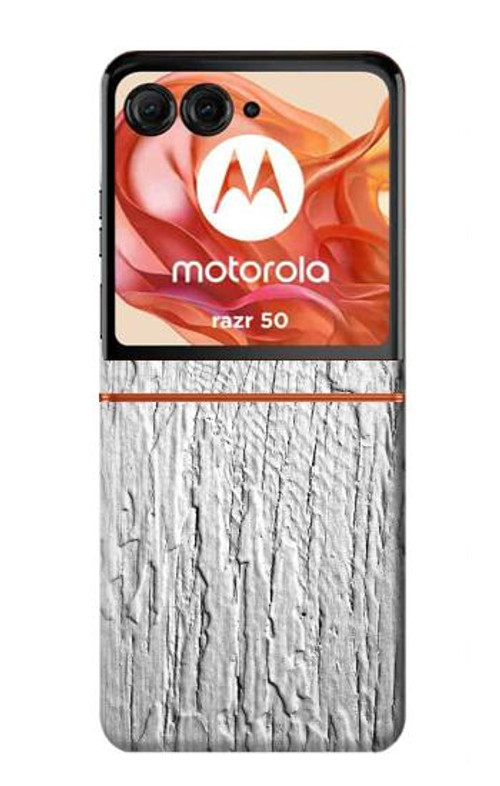 S1142 Wood Skin Graphic Case Cover Custodia per Motorola Razr 50