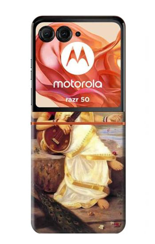S1420 Saraswati Hindu Goddess Case Cover Custodia per Motorola Razr 50