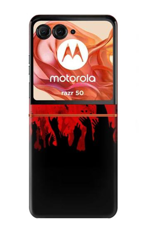 S2458 Zombie Hands Case Cover Custodia per Motorola Razr 50 S2458 Zombie Hands Case Cover Custodia per Motorola Razr 50