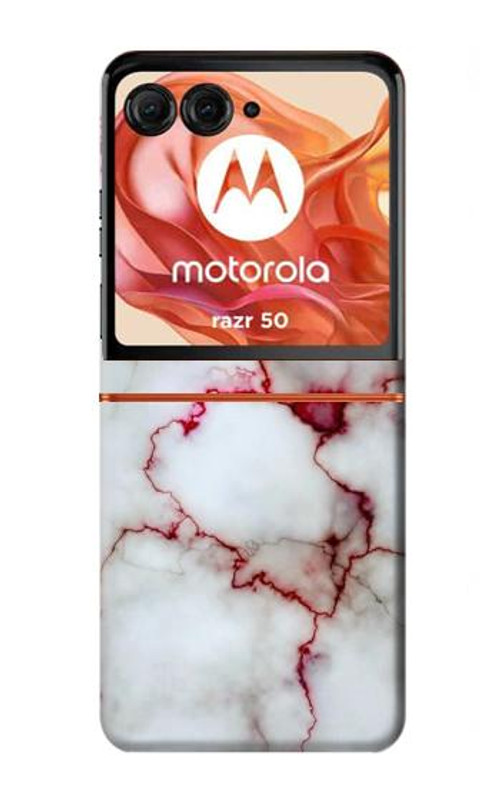 S2920 Bloody Marble Case Cover Custodia per Motorola Razr 50