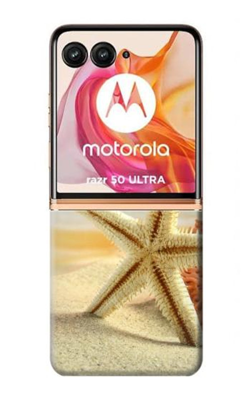 S1117 Starfish on the Beach Case Cover Custodia per Motorola Razr 50 Ultra
