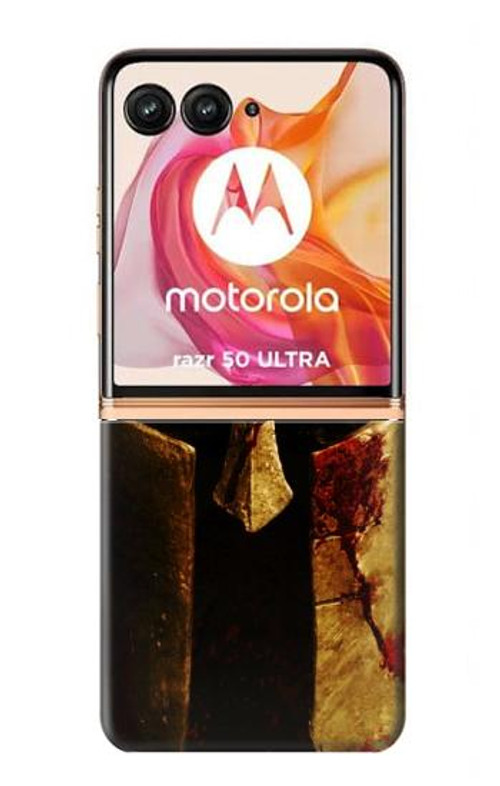 S2439 Warrior Spartan Helmet Case Cover Custodia per Motorola Razr 50 Ultra S2439 Warrior Spartan Helmet Case Cover Custodia per Motorola Razr 50 Ultra