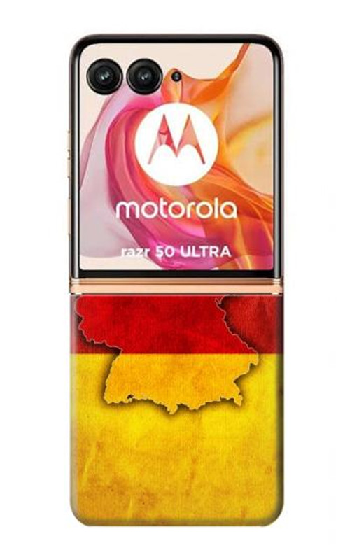 S2935 Germany Flag Map Case Cover Custodia per Motorola Razr 50 Ultra