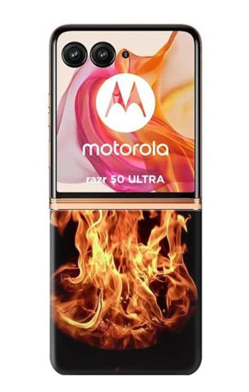 S3379 Fire Frame Case Cover Custodia per Motorola Razr 50 Ultra