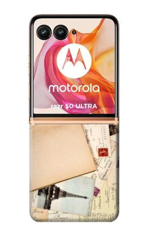 S3397 Postcards Memories Case Cover Custodia per Motorola Razr 50 Ultra S3397 Postcards Memories Case Cover Custodia per Motorola Razr 50 Ultra