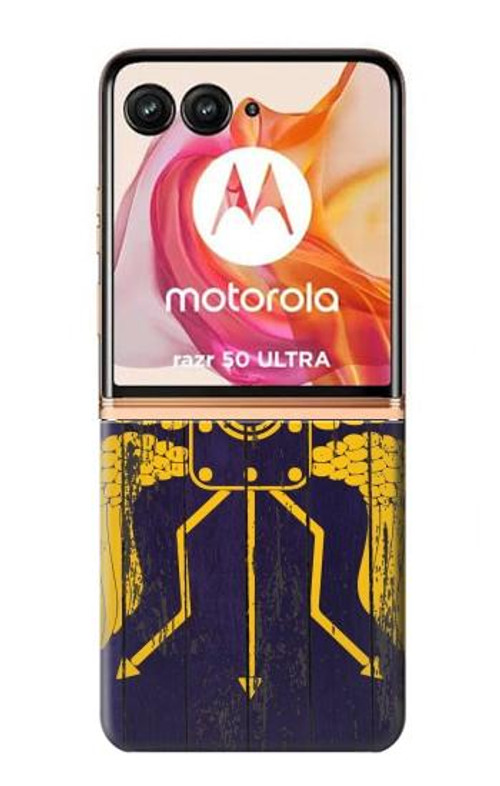 S3546 Roman Shield Blue Case Cover Custodia per Motorola Razr 50 Ultra