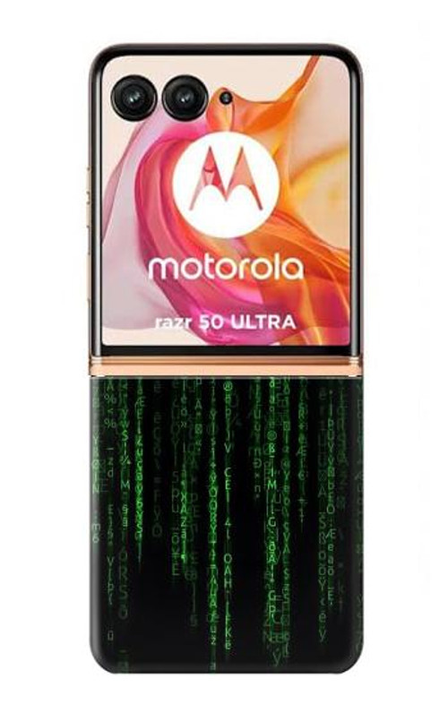 S3668 Binary Code Case Cover Custodia per Motorola Razr 50 Ultra