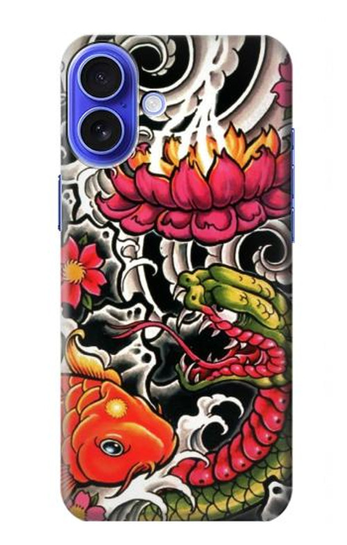 S0605 Yakuza Tattoo Case Cover Custodia per iPhone 16