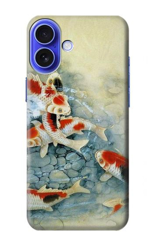 S1654 Koi Carp Fish Art Painting Case Cover Custodia per iPhone 16