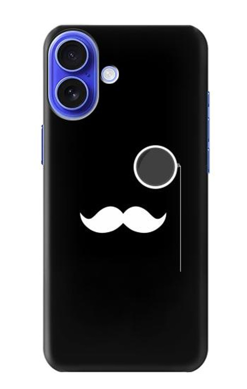 S1946 Sir Mustache Minimalism Case Cover Custodia per iPhone 16