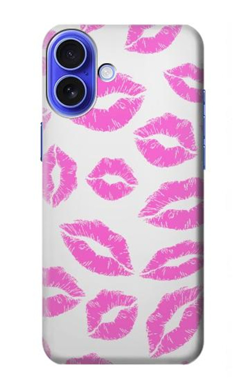 S2214 Pink Lips Kisses Case Cover Custodia per iPhone 16 S2214 Pink Lips Kisses Case Cover Custodia per iPhone 16