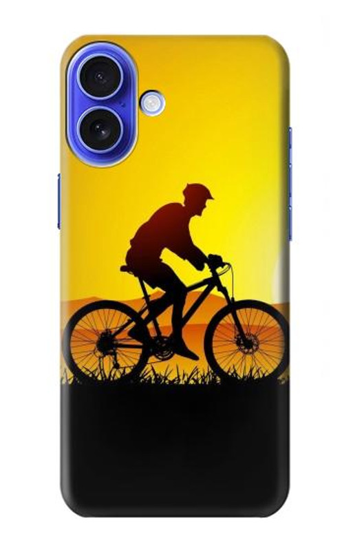 S2385 Bicycle Bike Sunset Case Cover Custodia per iPhone 16
