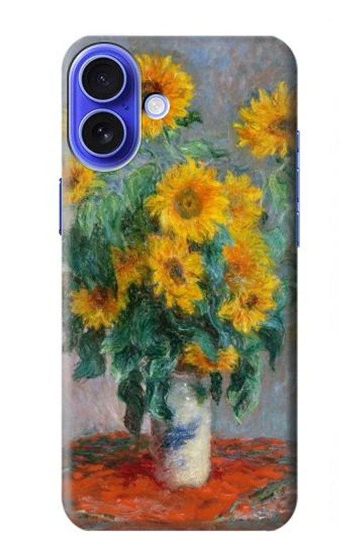 S2937 Claude Monet Bouquet of Sunflowers Case Cover Custodia per iPhone 16