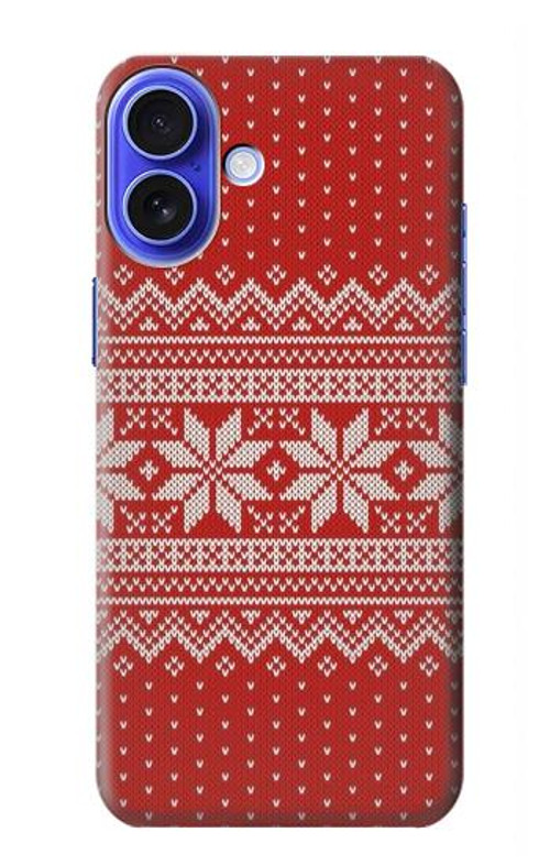 S3384 Winter Seamless Knitting Pattern Case Cover Custodia per iPhone 16