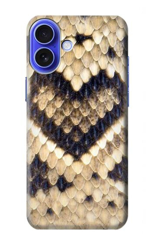 S3417 Diamond Rattle Snake Graphic Print Case Cover Custodia per iPhone 16