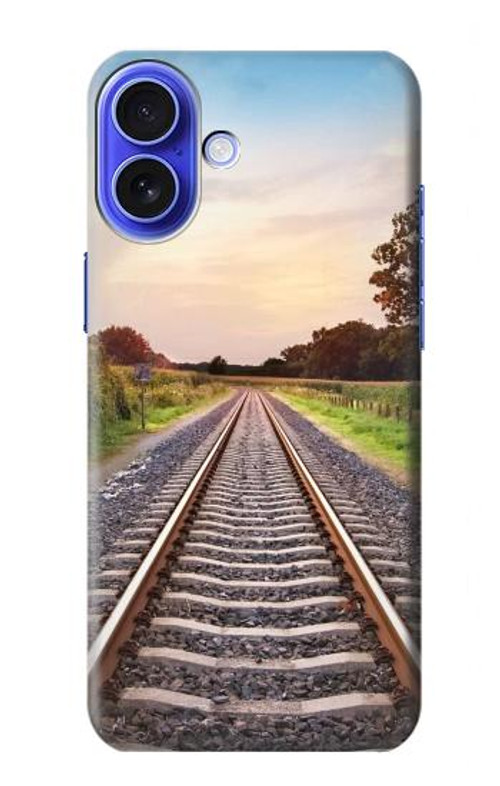 S3866 Railway Straight Train Track Case Cover Custodia per iPhone 16