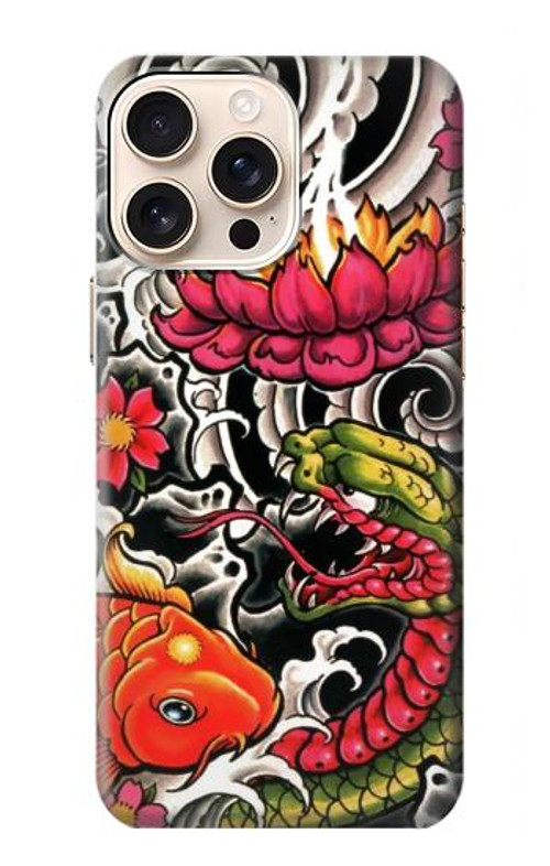 S0605 Yakuza Tattoo Case Cover Custodia per iPhone 16 pro