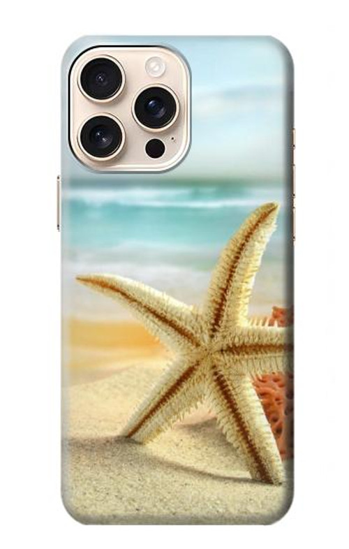 S1117 Starfish on the Beach Case Cover Custodia per iPhone 16 pro