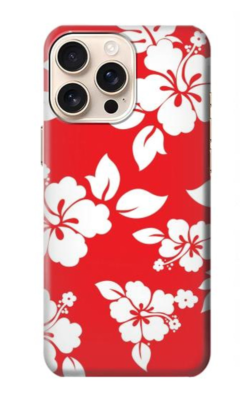 S1949 Hawaiian Hibiscus Pattern Case Cover Custodia per iPhone 16 pro