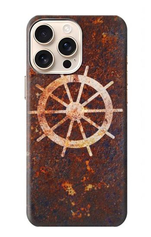 S2766 Ship Wheel Rusty Texture Case Cover Custodia per iPhone 16 pro