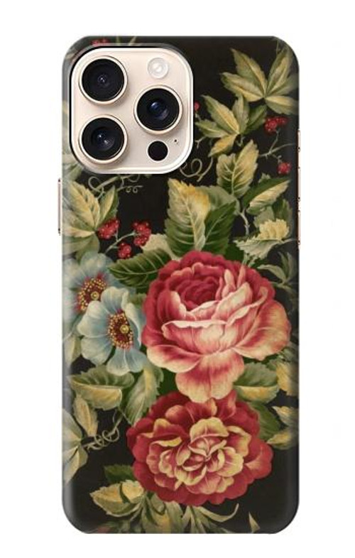 S3013 Vintage Antique Roses Case Cover Custodia per iPhone 16 pro