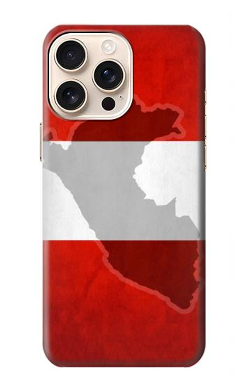 S3018 Peru Flag Case Cover Custodia per iPhone 16 pro