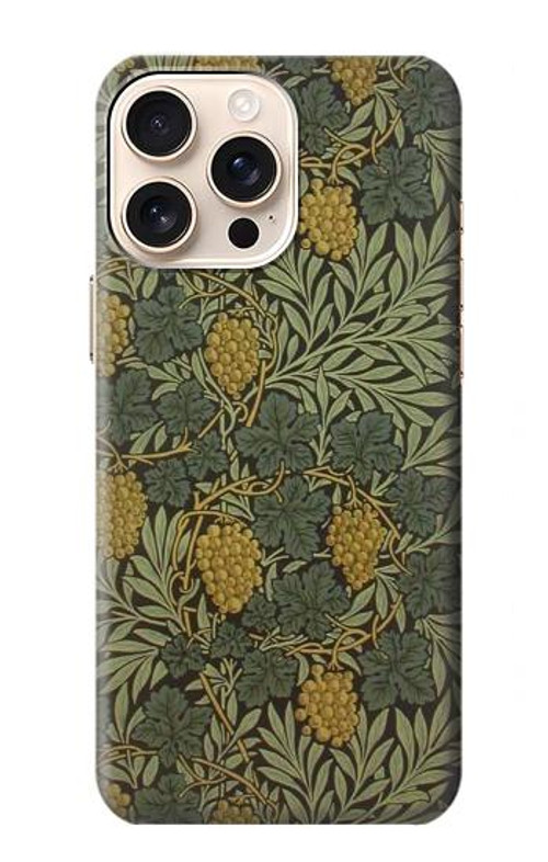 S3662 William Morris Vine Pattern Case Cover Custodia per iPhone 16 pro