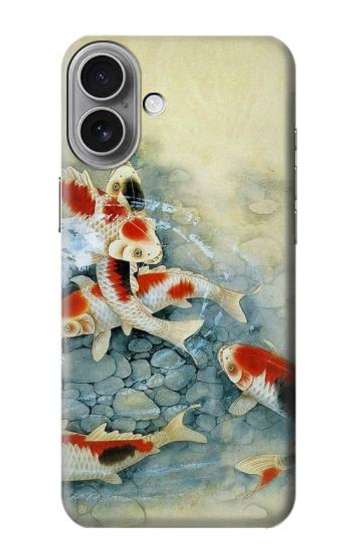 S1654 Koi Carp Fish Art Painting Case Cover Custodia per iPhone 16 plus