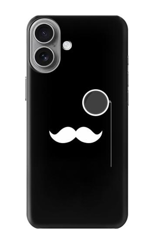 S1946 Sir Mustache Minimalism Case Cover Custodia per iPhone 16 plus