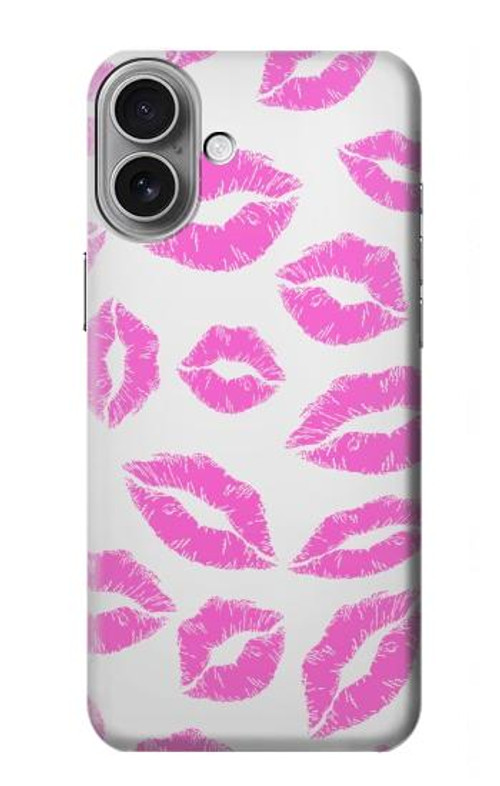 S2214 Pink Lips Kisses Case Cover Custodia per iPhone 16 plus