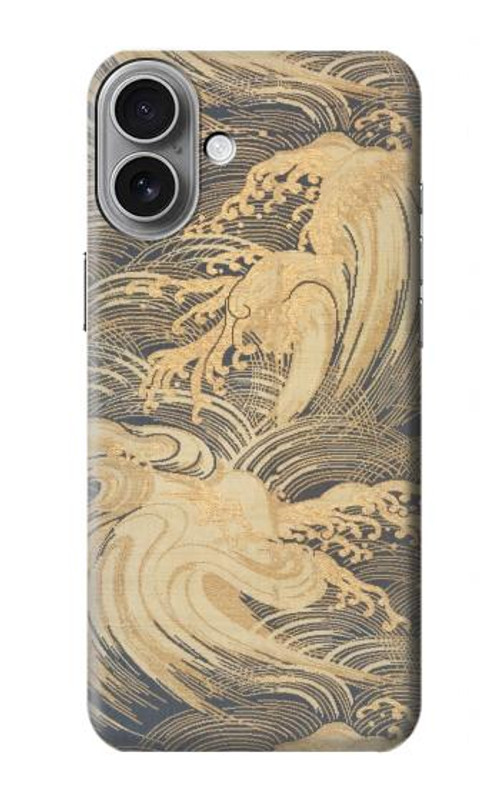 S2680 Japan Art Obi With Stylized Waves Case Cover Custodia per iPhone 16 plus